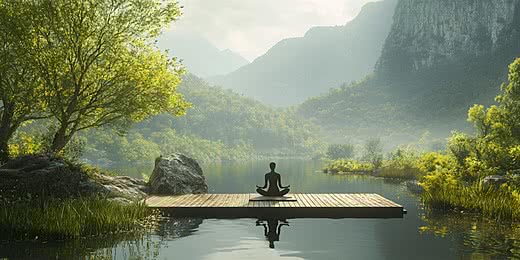 pngtree-woman-meditating-on-a-floating-platform-in-calm-lake-serene-meditation-image_16282810